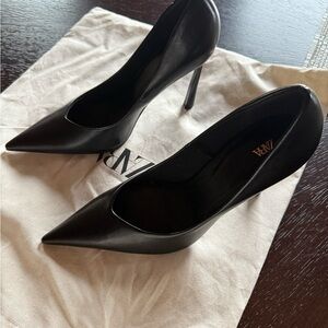 Zara Elegant Black Pointed Heels